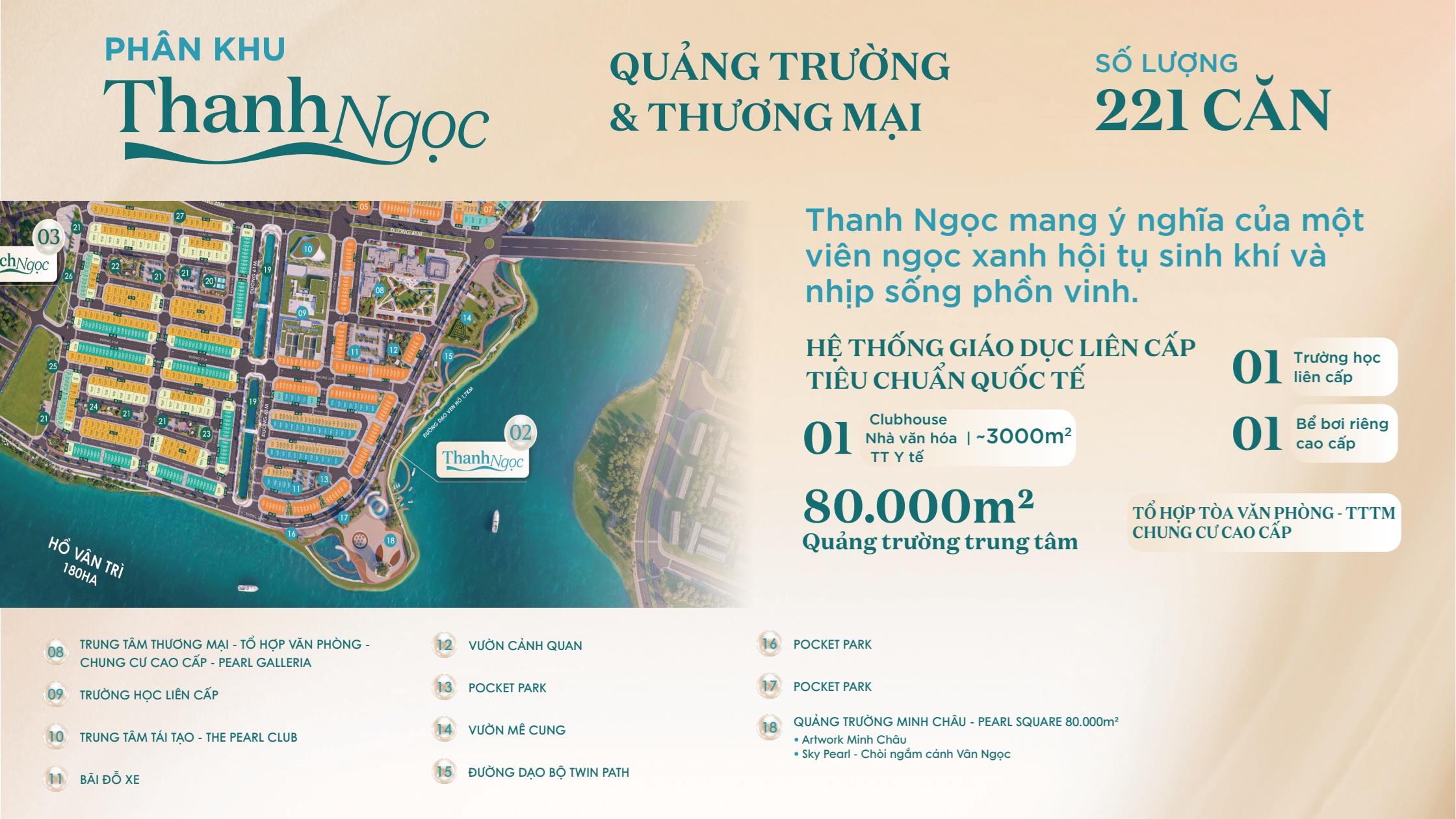 Phân khu Thanh Ngọc - Mangala Complex Bắc Giang